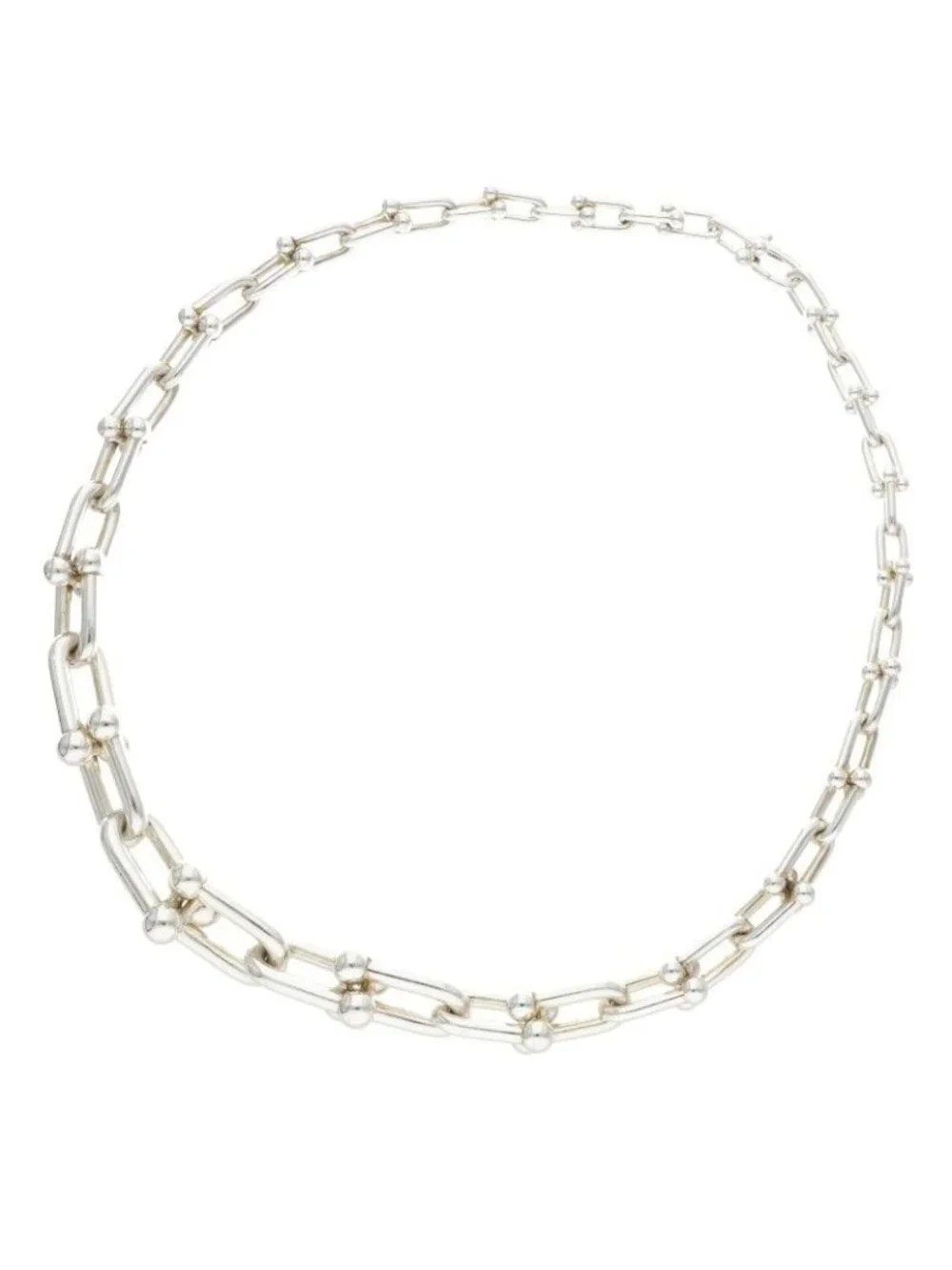 Tiffany & Co HardWear Graduated Link Silver Necklace